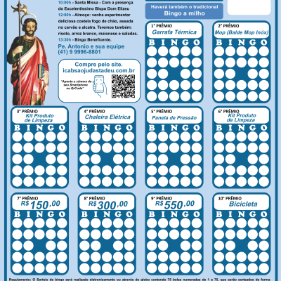 BINGO BENEFICENTE MAIO 2026